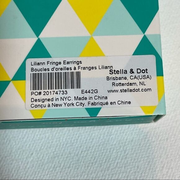 Stella & Dot Liliann convertible tassel stud earrings NWT and Box - Picture 5 of 9